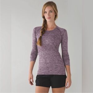 Lululemon Swiftly Tech Long Sleeve Crew Size 6 Purple